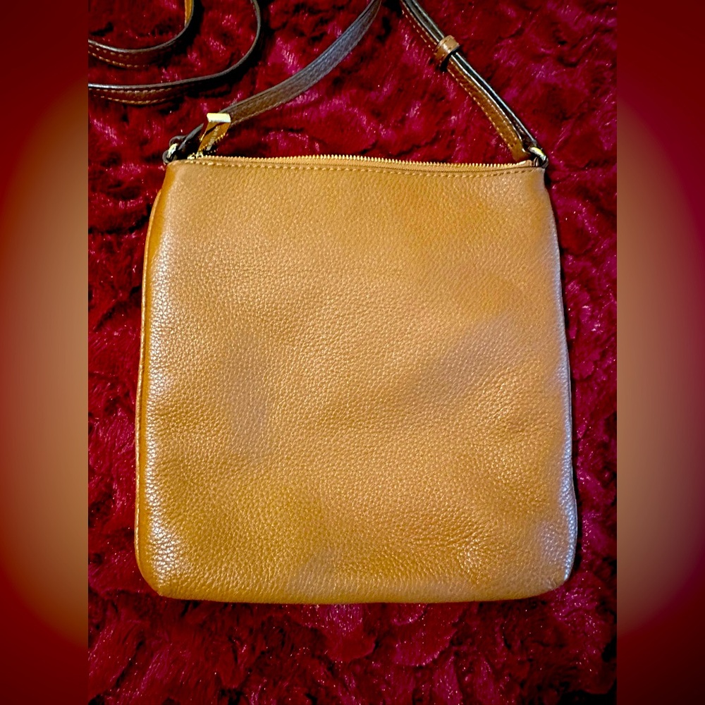 Like New Michael Kors Brown Pebbled Leather Crossbody Bag - Picture 4 of 6